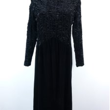 Bendigo Impressions welurowa sukienka maxi welur  / M