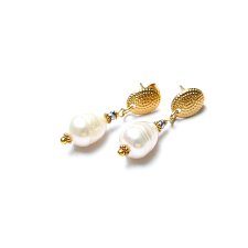 Pearls [white] perły vol. 27 - kolczyki