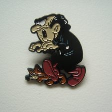 METALOWA EMALIOWANA PIN PRZYPINKA GARGAMEL I KLAKIER