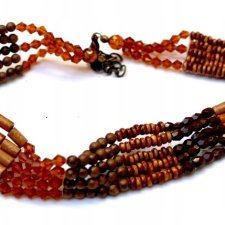 KORALIKOWY Naszyjnik choker boho hippie