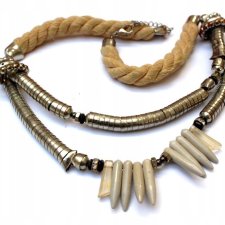 Efektowny NASZYJNIK  kolia gruby sznur