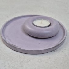 Świecznik i tacka - idealny zestaw na prezent dla niej - ozdoba wnętrza