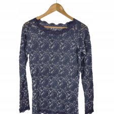 Koronkowa bluzka niebieska 38 M