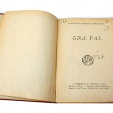 K.Przerwa-Tetmajer GRA FAL 1925