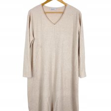 H&L dzianinowa sweterkowa sukienka beż 40/42 L/XL