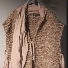 Natura linen wool handmade unikat