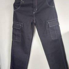 zara bawełniane cargo, wysoki stan