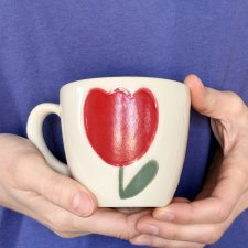 Kubek - Czerwony Tulipan