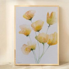 KWIATY - obraz  akwarela