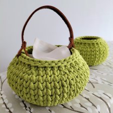 DWA KOSZYCZKI W LIMONKOWYM KOLORZE