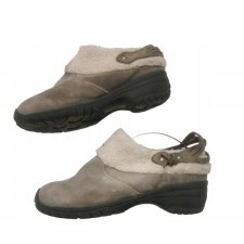 EDDIE BAUER ocieplane skórzane kapcie 39,5