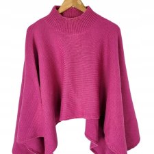 JACKPOT poncho ponczo fuksja UNIWERSALNE