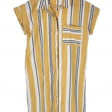 ONLY Pigalle sukienka koszulowa w paski bawełna 36 S