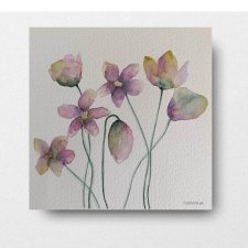 Kwiaty- obraz  akwarela