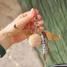 Brelok Złoty Znicz, Zawieszka do torebki, Prezent dla fanów Harry'ego Pottera