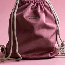 Brudnoróżowy workoplecak basic