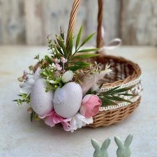 Koszyczek wielkanocny, koszyk wiklinowy na święcone