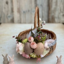 Koszyczek wielkanocny, koszyk wiklinowy na święcone