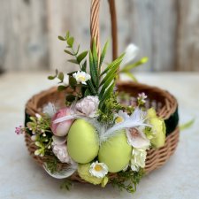 Koszyczek wielkanocny, koszyk wiklinowy na święcone