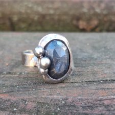 Szafirowy - pierścionek regulowany