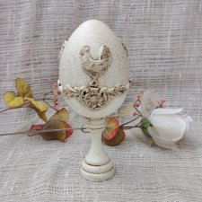 Pisanka dekoracyjna Rustykalny Kogut w stylu prowansalskim