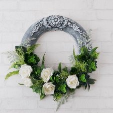 Wianek z sukulentami