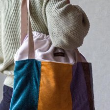 Duża kolorowa torba na ramię bagaż podręczny