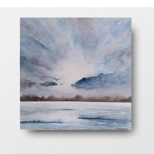 Pejzaż- obraz  akwarela