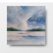 Pejzaż- obraz  akwarela