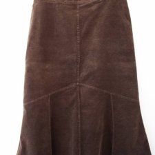 Spódnica sztuksowa czekoladowa plus size