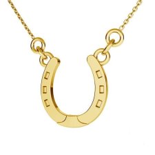 PODKOWA - naszyjnik srebro złocone 24K