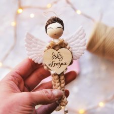 Zawieszka do samochodu: aniołek Jedź ostrożnie - chłopiec