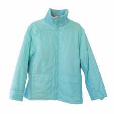 Kurtka plus size Linnea błękitna lekka kurteczka przejściowa