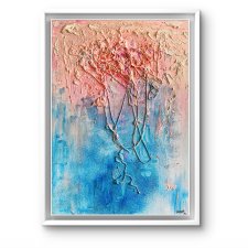 Struktury - Przeciążenie (Structures – Overload 50x70) - oryginalny obraz strukturalny na płótnie, abstrakcja, textured painting, abstract canvas wall