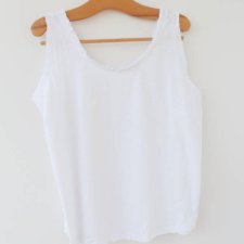 Wyrafinowany minimalizm biała bluzka vintage top ENCUENTRO