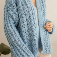 ażurowy kardigan M/L