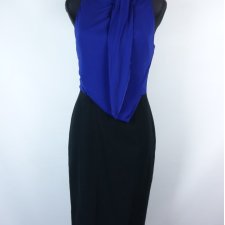 Karen Millen ołówkowa sukienka midi acetat / 36