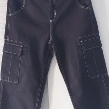 zara bawełniane cargo, wysoki stan