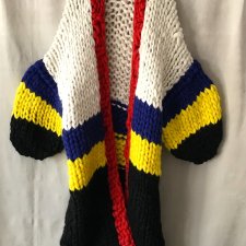 HAN MADE sweterek oversize nowy onesize maxi płaszcz