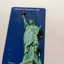 KOREA PHONECARD TELECOM , VINTAGE , USA - KARTA TELEFONICZNA KOLEKCJONERSKA