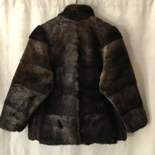 Futro, kurtka sobole brąz M
