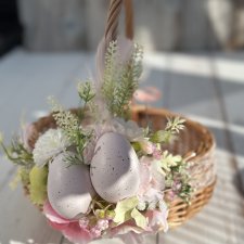 Koszyczek wielkanocny, koszyk wiklinowy na święcone