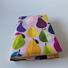 Etui na książkę - kolorowe gruszki