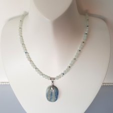 Naszyjnik z Błękitnym Jadeitem i Szelitem