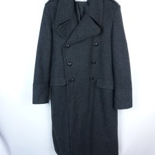 Joe Browns Army Surplus wełniany płaszcz za kolano / M