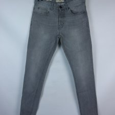 Next spodnie skinny jeans szare / 30R