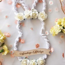 Wielkanocny wianek na drzwi | Dekoracja na Wielkanoc Zajączek