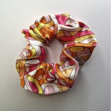 Scrunchie Gumka do Włosów Satynowe Retro