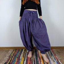 haremki paski - fioletowe | nepal | bawełna | etno