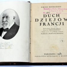 E.Bourgeois DUCH DZIEJÓW FRANCJI Warszawa 1931